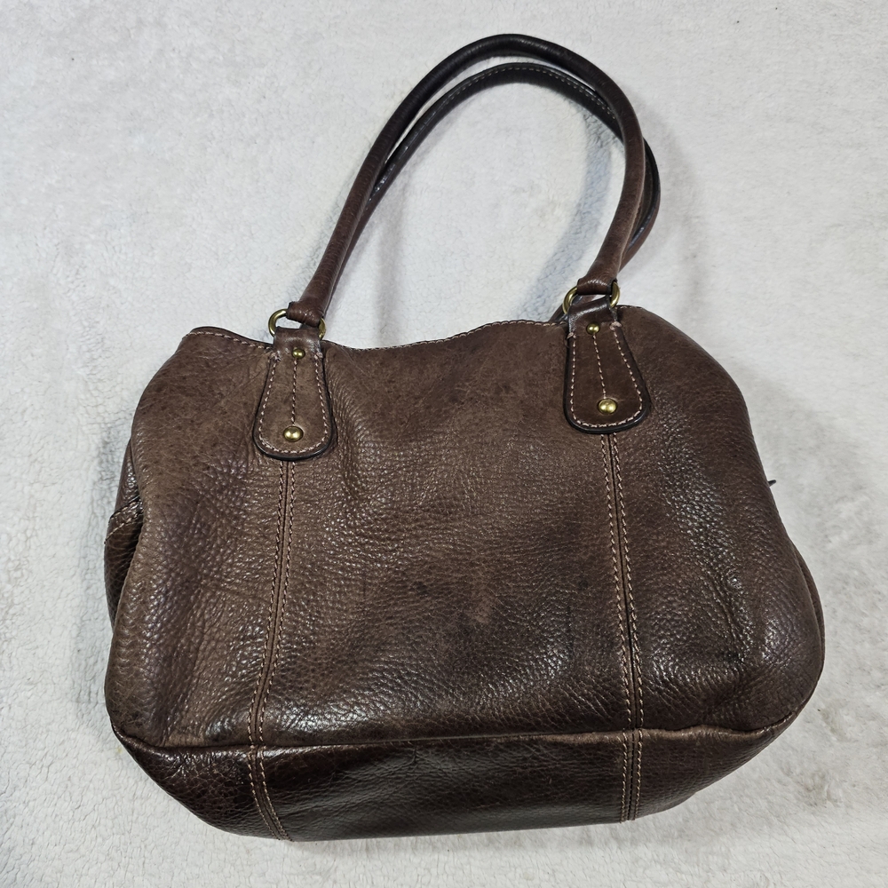 Elegant Brown Leather Handbag - Picture 5 of 16